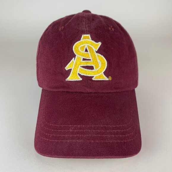 Arizona State Sun Devils NCAA Maroon Signatures Relaxed Fit Strapback Hat - Picture 2 of 6